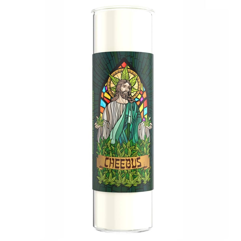 Weed Gods prayer candle