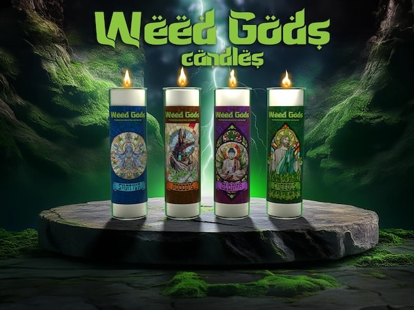 Weed Gods Candles