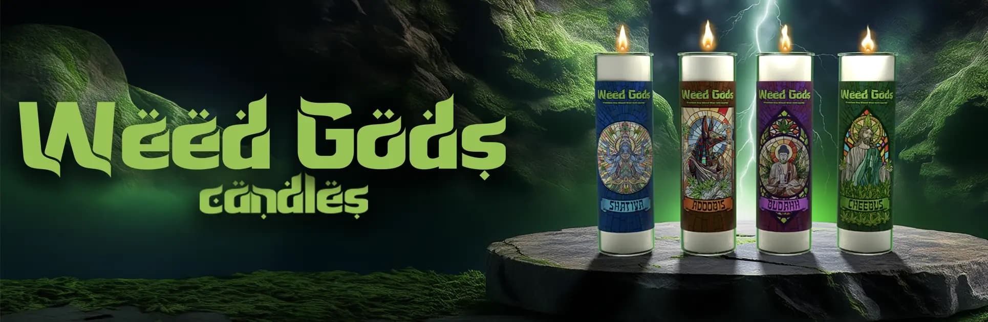 Weed Gods Candles